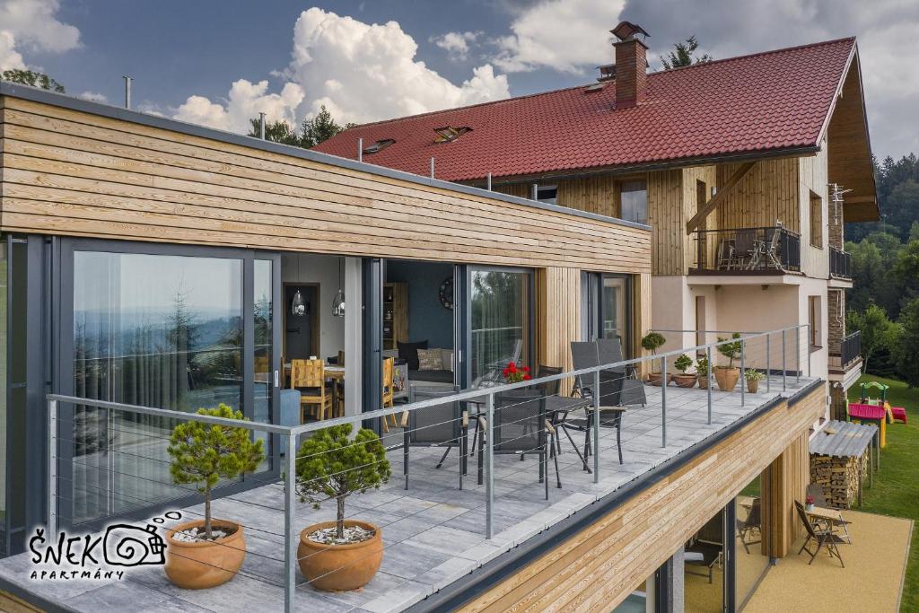 Fotografie z fotogalerie ubytování apartmány Šnek - ať si děti hrají na Benecku