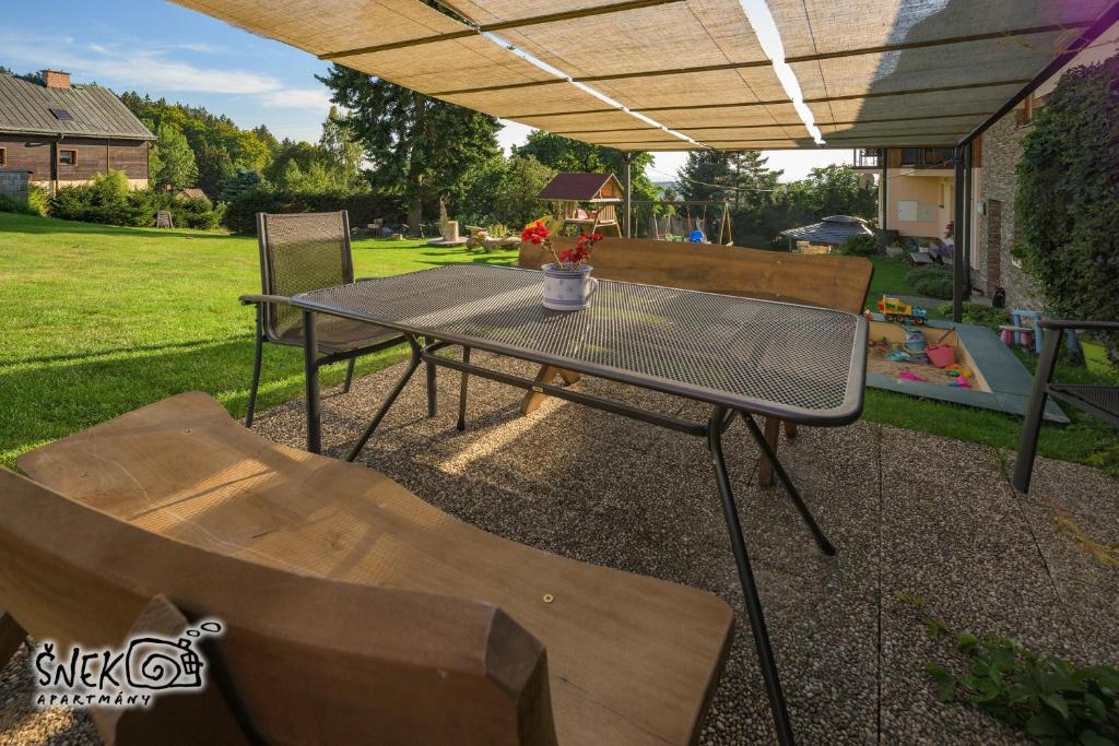 Fotografie z fotogalerie ubytování apartmány Šnek - ať si děti hrají na Benecku