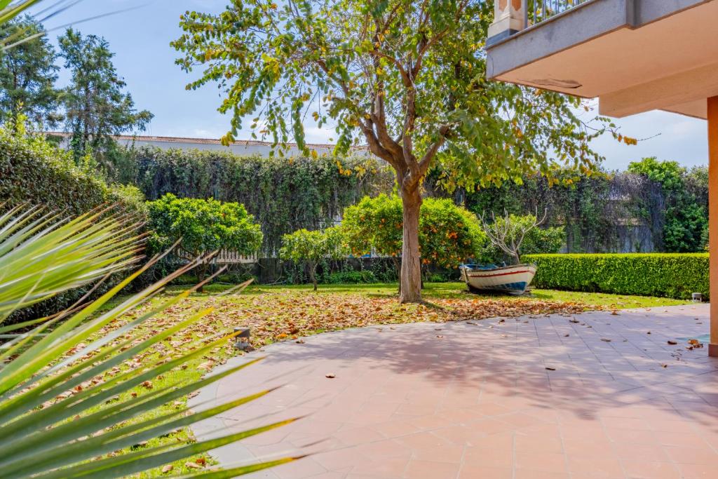 A garden outside Etna, mare e verde
