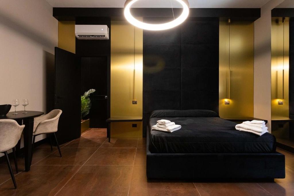 Posezení v ubytování Black Room Suite and SPA