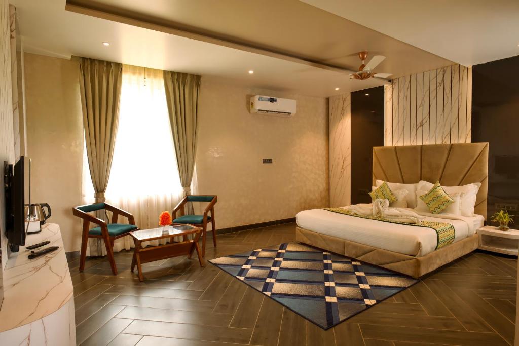 Posezení v ubytování Sitara Hotel & Resort, Pushkar - Nested in Nature's Lap