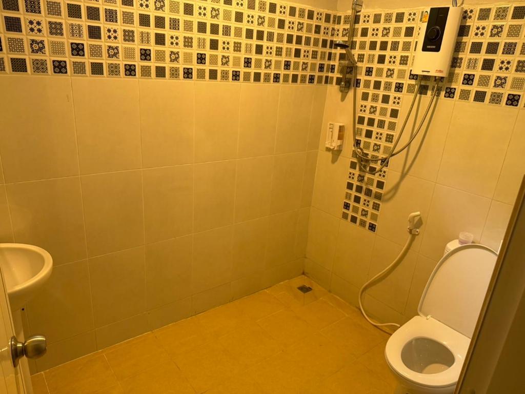 Koupelna v ubytování YP Hostel