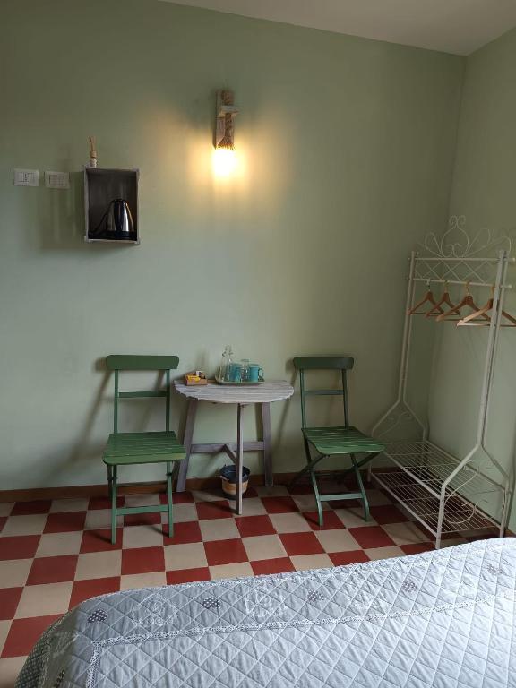 Postel nebo postele na pokoji v ubytování L'Acero Rosso