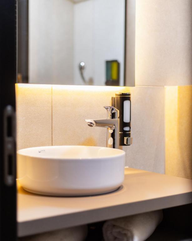 Koupelna v ubytování Hotel Opera