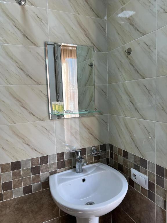 Koupelna v ubytování Arsukidze guesthouse