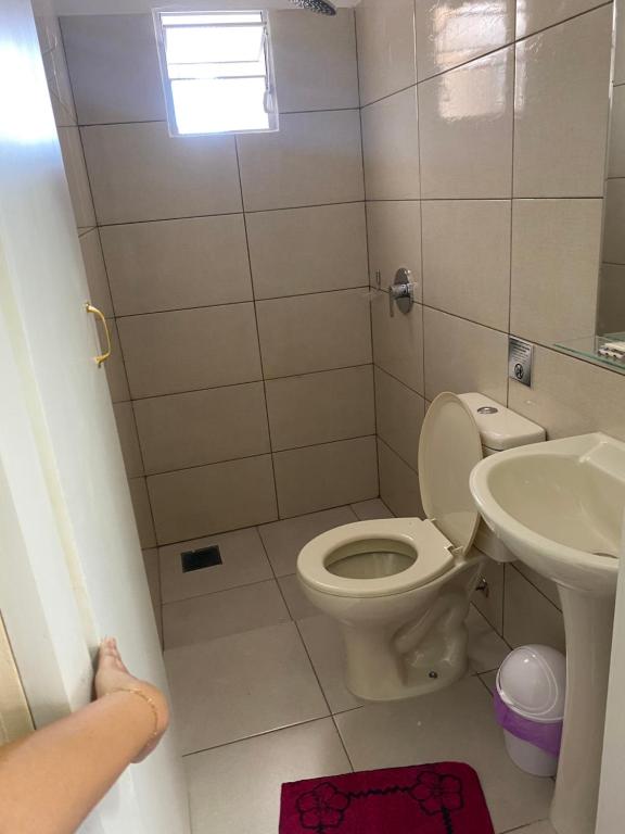 Koupelna v ubytování Hotel Sur Brasil