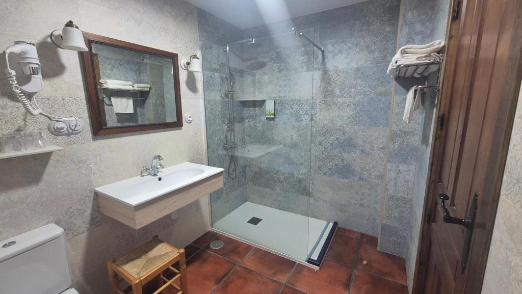 Koupelna v ubytování Hotel Las Cancelas