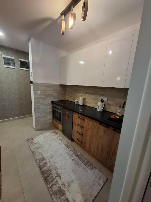 Kuchyň nebo kuchyňský kout v ubytování Apartman Nina Divcinova