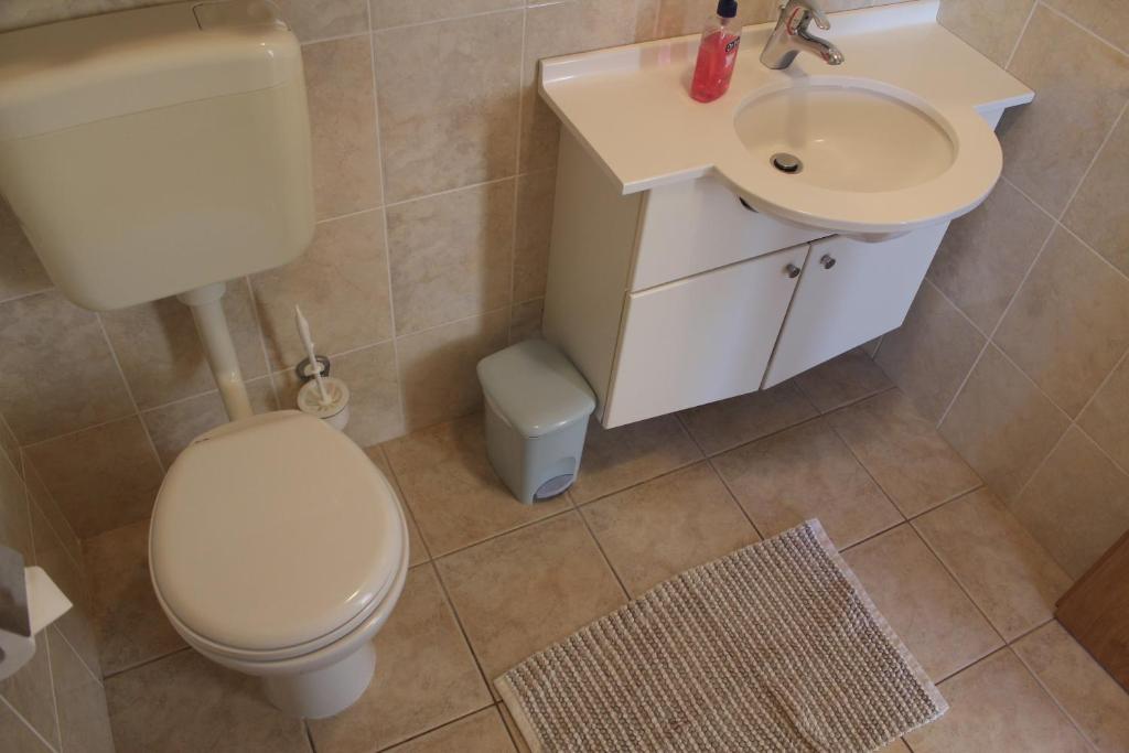 Koupelna v ubytování Villa Simpatia