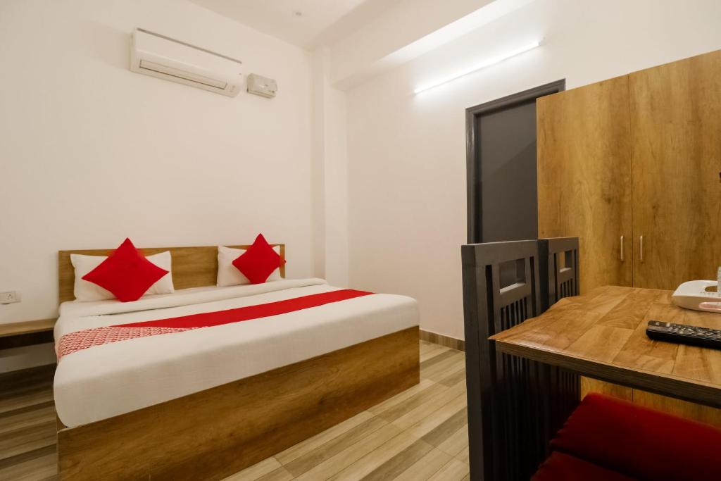 Postel nebo postele na pokoji v ubytování Super Hotel O Perky Stay