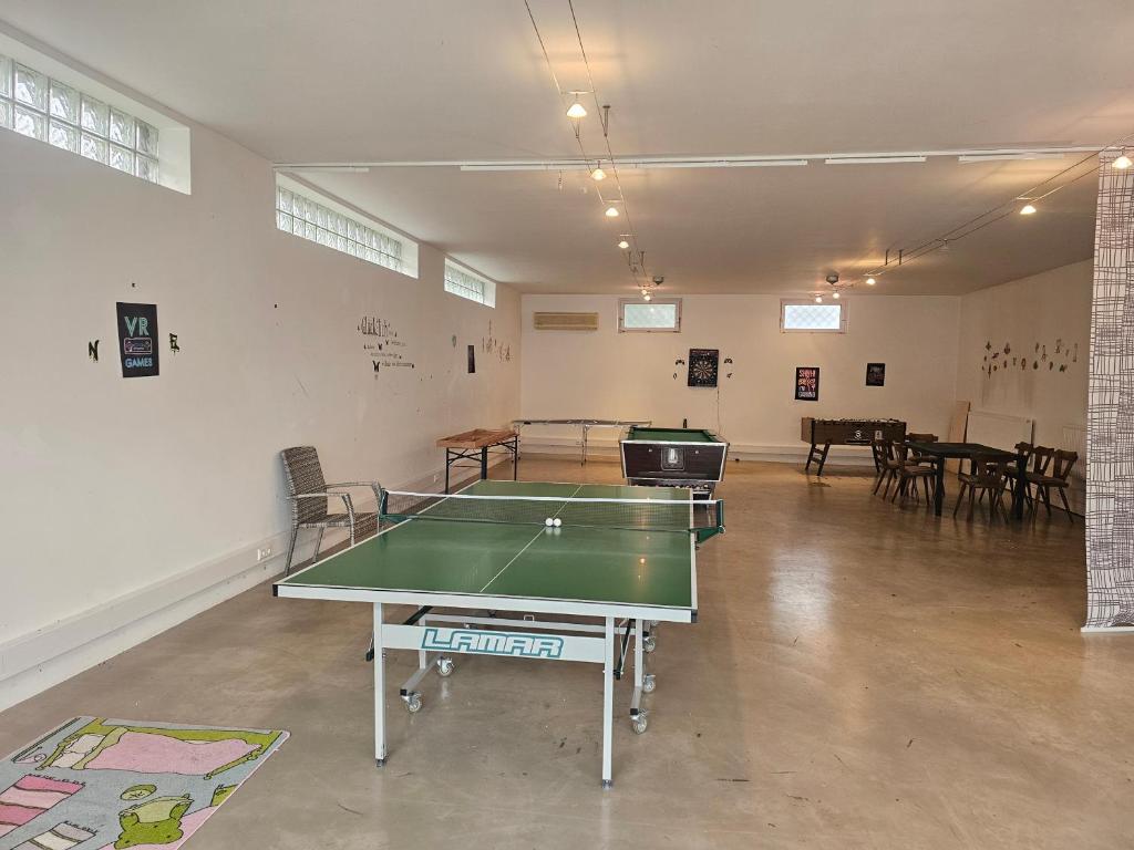 Stolní tenis v ubytování Ferienwohnung Attersee nebo okolí