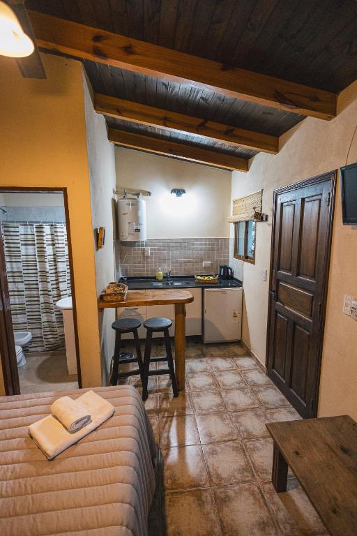 Kuchyň nebo kuchyňský kout v ubytování Algarrobo Luz Cabañas