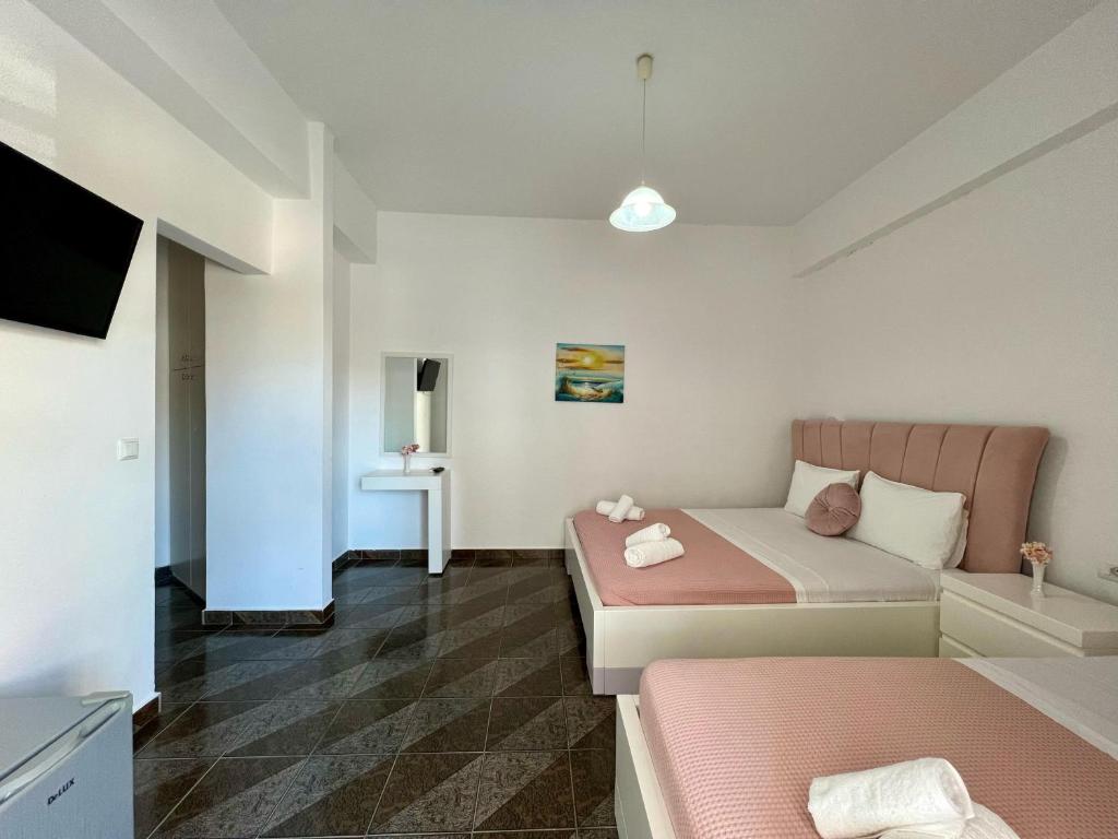 TV a/nebo společenská místnost v ubytování Hotel Oxhaku
