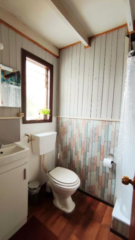 Koupelna v ubytování Victoria Cabin
