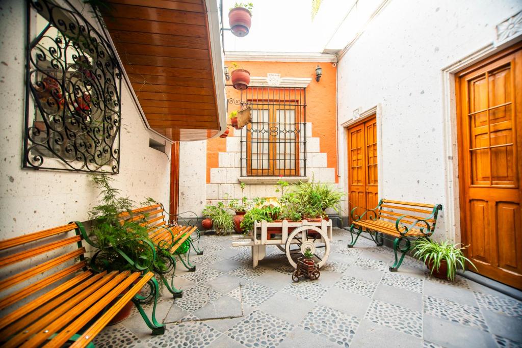Um jardim em Villa Sillar