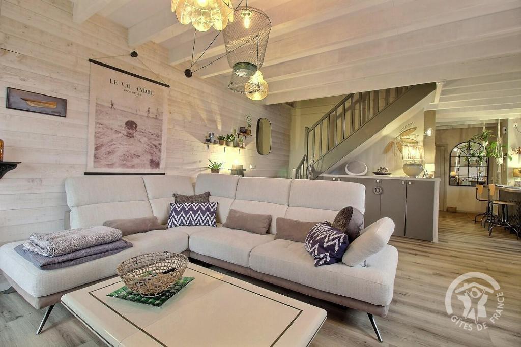 Χώρος καθιστικού στο La pouillouse