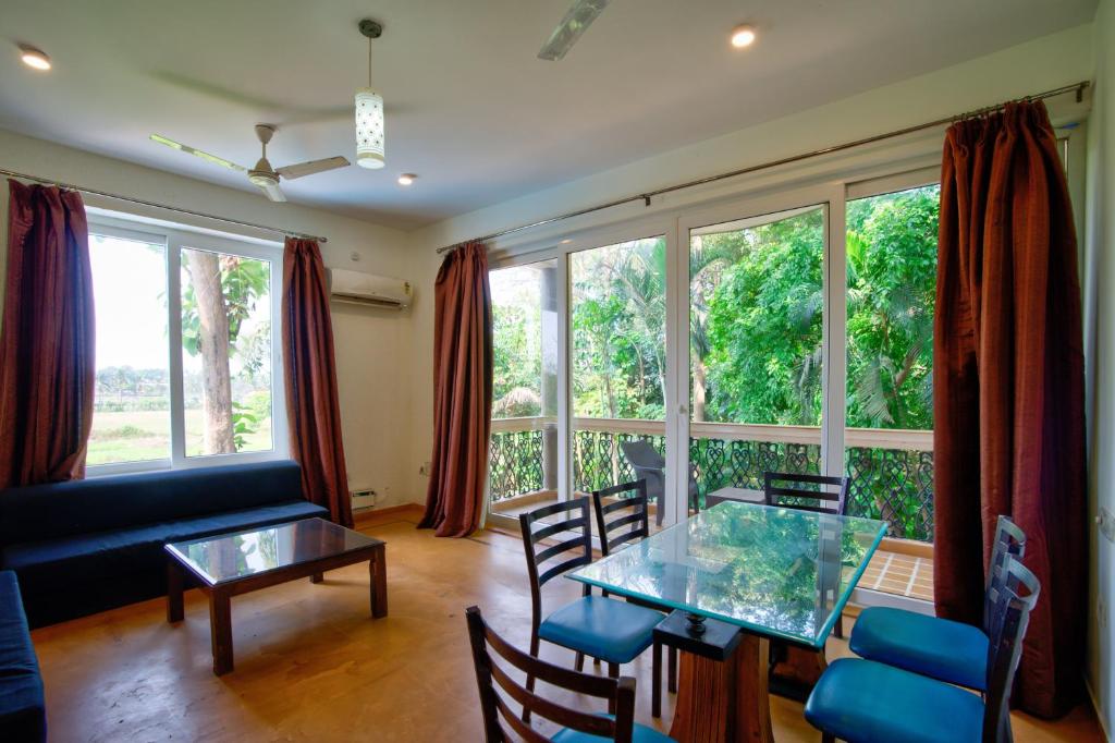 Area soggiorno di Aveeno Resort near Calangute and Baga