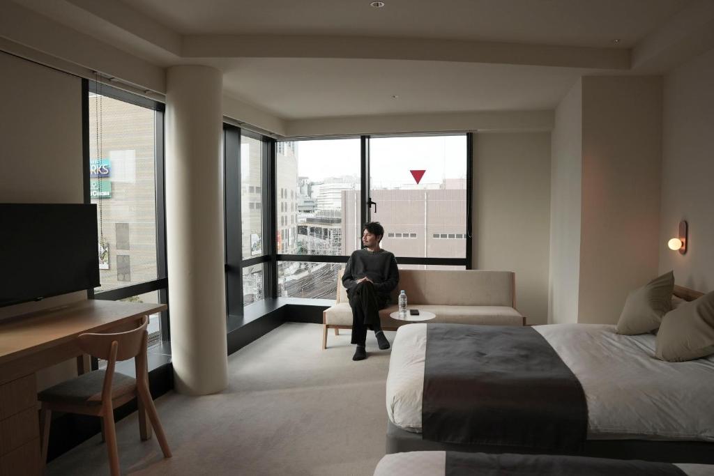 TV a/nebo společenská místnost v ubytování Hotel S-Presso South II