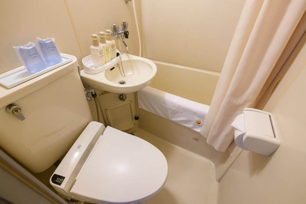 Koupelna v ubytování Hotel Asyl Nara Annex