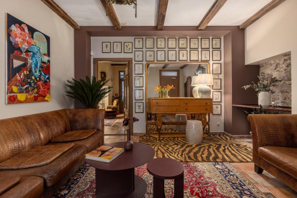 Posezení v ubytování M5 self-service Boutique Hotel
