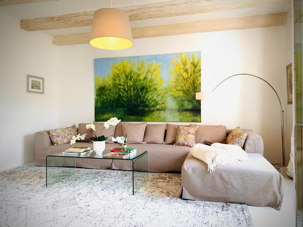 Posezení v ubytování Sazava River Apartment