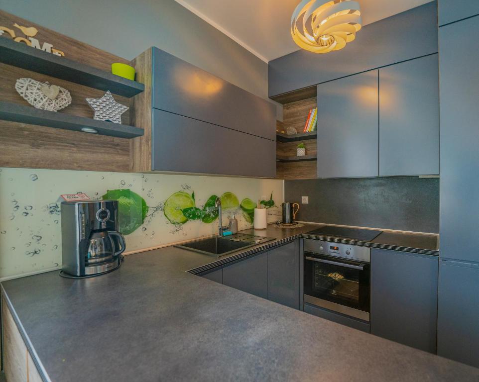 Kuchyňa alebo kuchynka v ubytovaní Apartament w Cieplicach