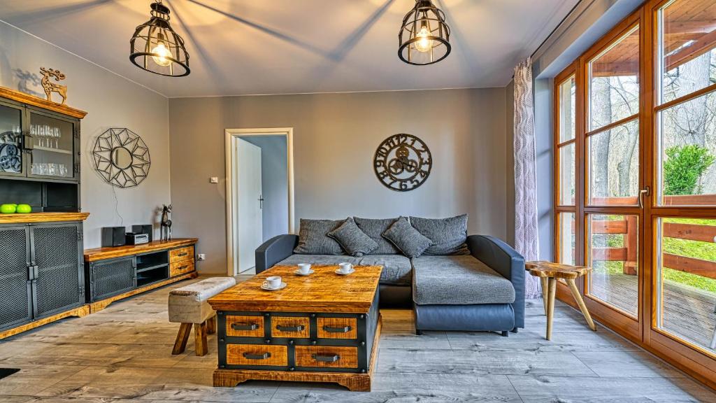 Kuchyňa alebo kuchynka v ubytovaní Apartamenty Sun & Snow Karpacz Myśliwska
