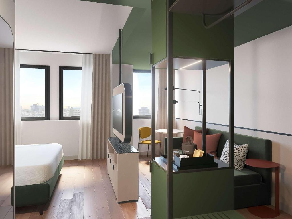 Postel nebo postele na pokoji v ubytování Mercure Milano Agrate Brianza