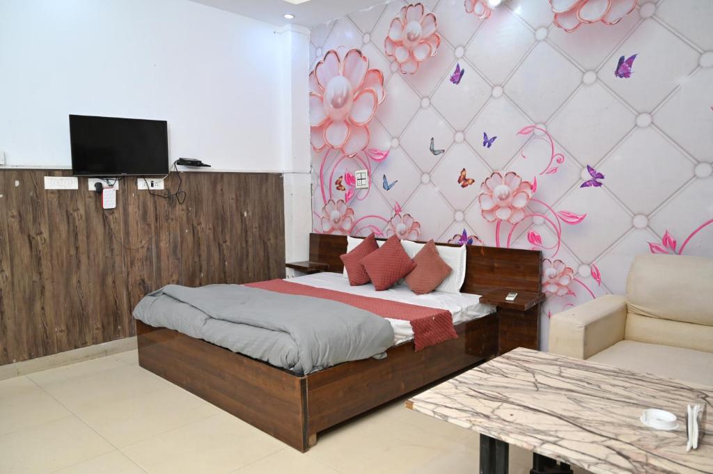 Postel nebo postele na pokoji v ubytování ADB Resort