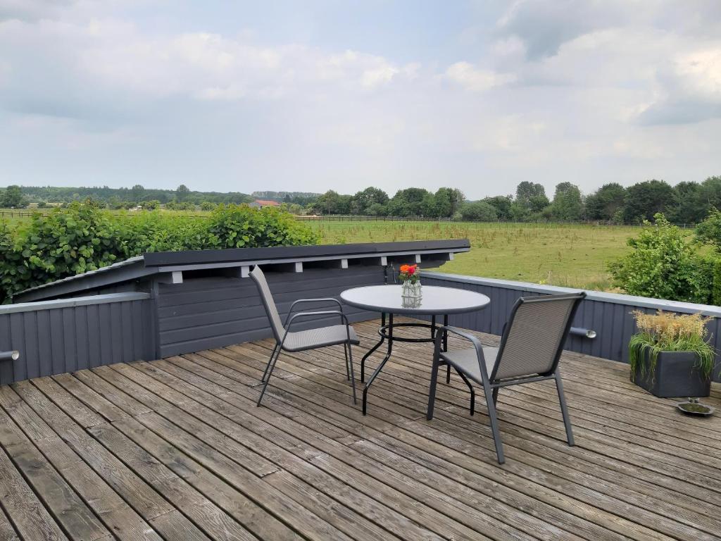 Balkón nebo terasa v ubytování Wiesenblick