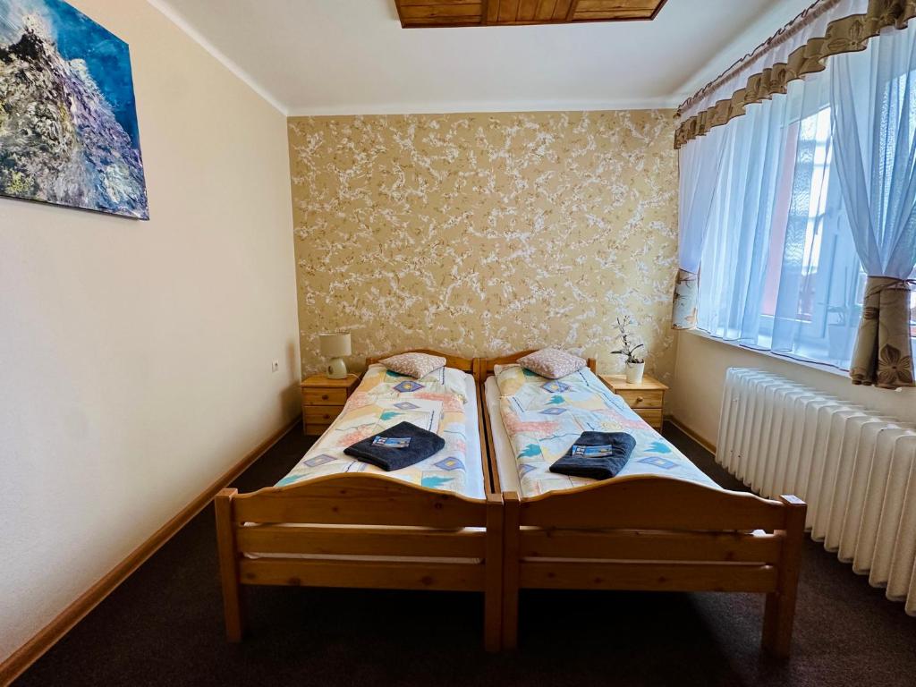 Postel nebo postele na pokoji v ubytování Privat Horec