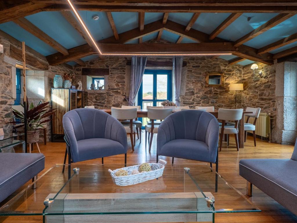 Posezení v ubytování Casa de Amancio