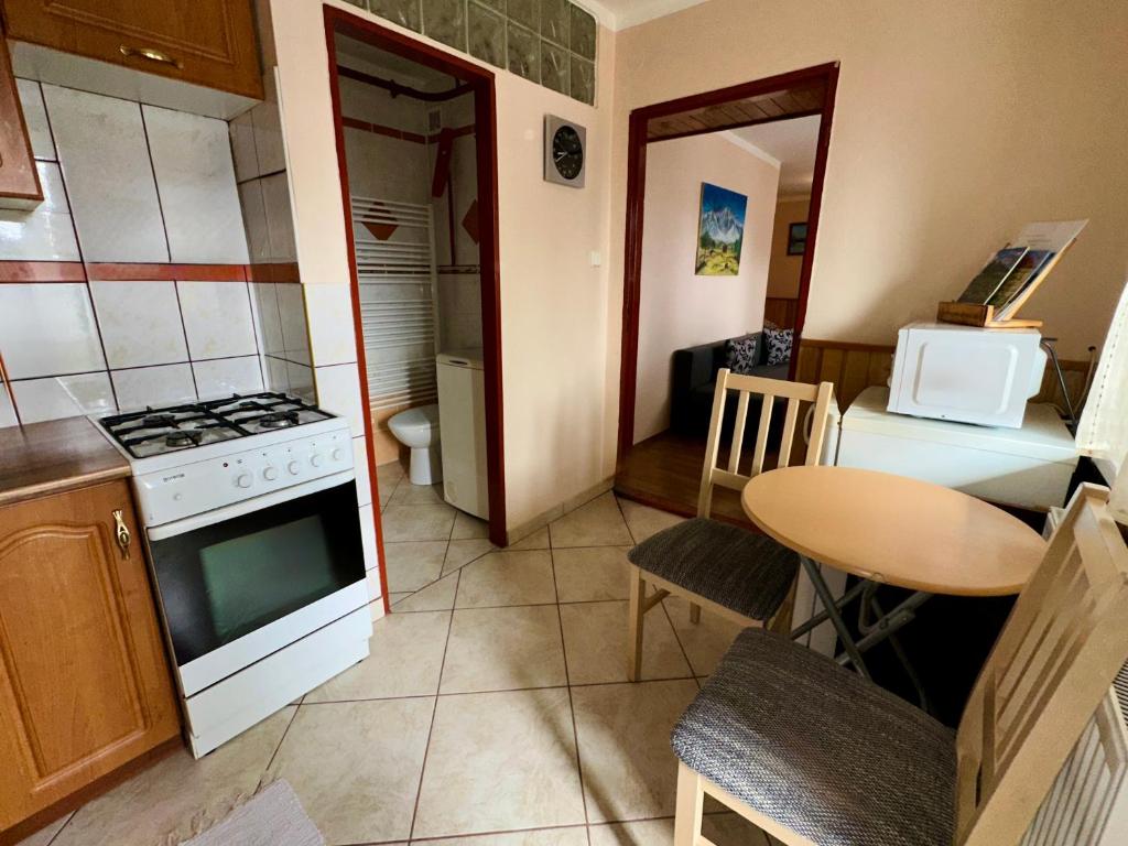 Kuchyň nebo kuchyňský kout v ubytování Privat Horec