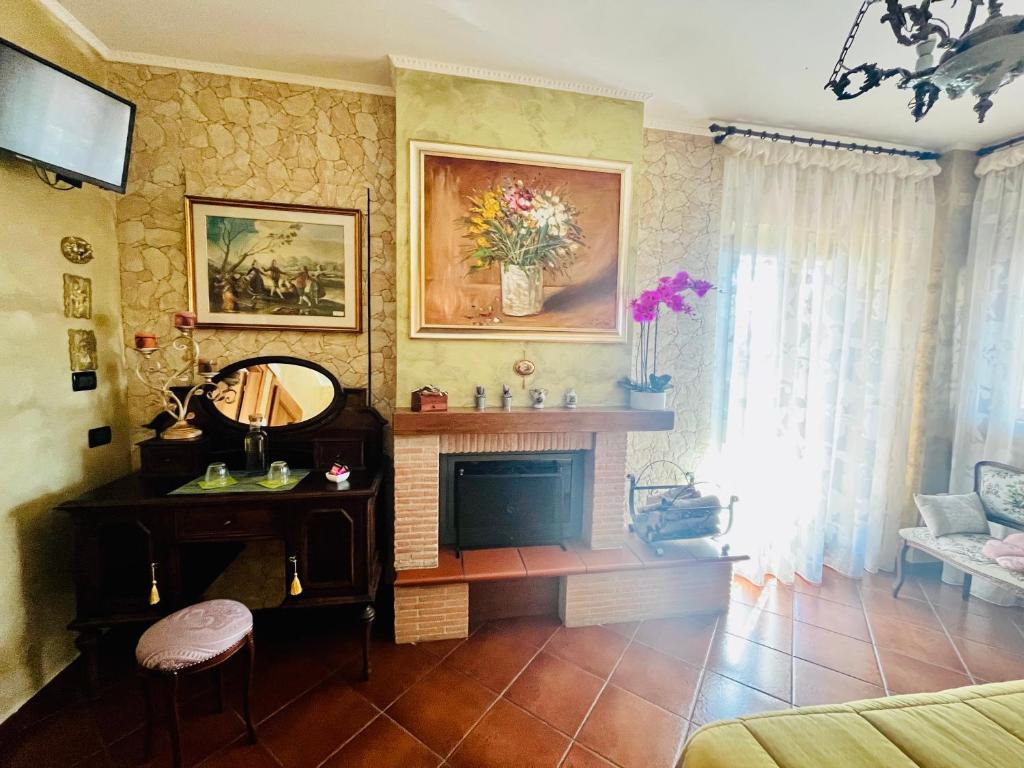 Posezení v ubytování La Mammola Bed&Breakfast