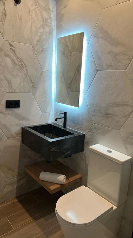 Koupelna v ubytování Hotel MLC San Sebastian