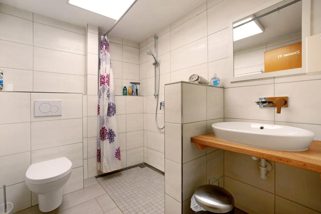 Koupelna v ubytování Haus Maier
