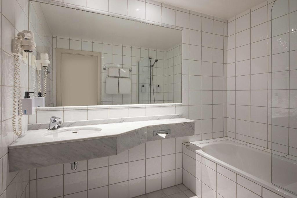 Koupelna v ubytování Scandic Oslo City