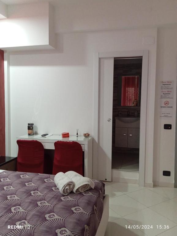 Postel nebo postele na pokoji v ubytování Casa Silvia