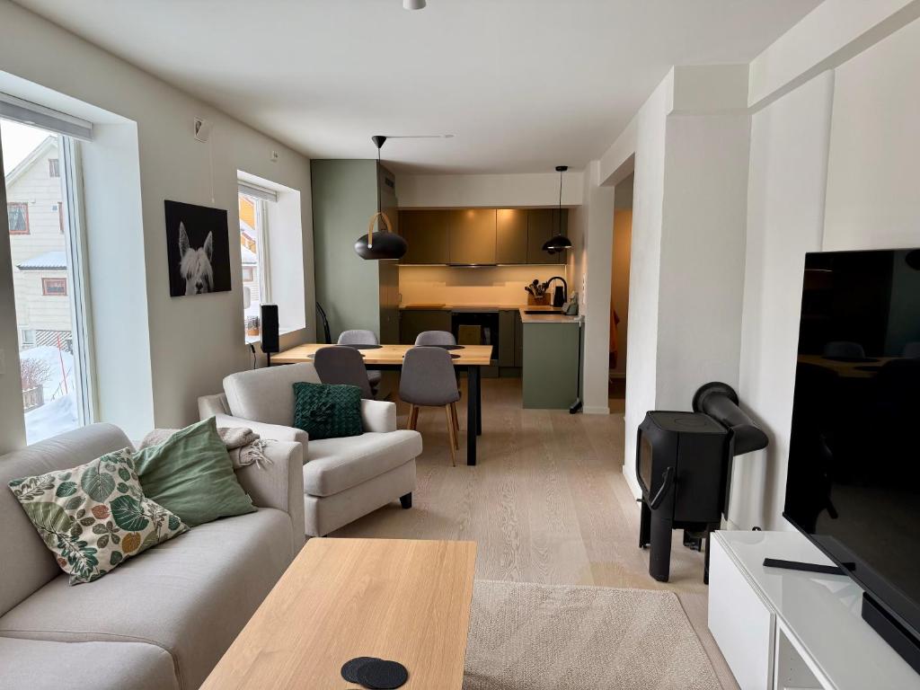 Μια τηλεόραση ή/και κέντρο ψυχαγωγίας στο Bjerkakervegen Retreat