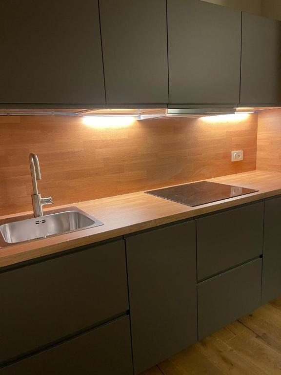 Kuchyň nebo kuchyňský kout v ubytování Condhotel Fanti