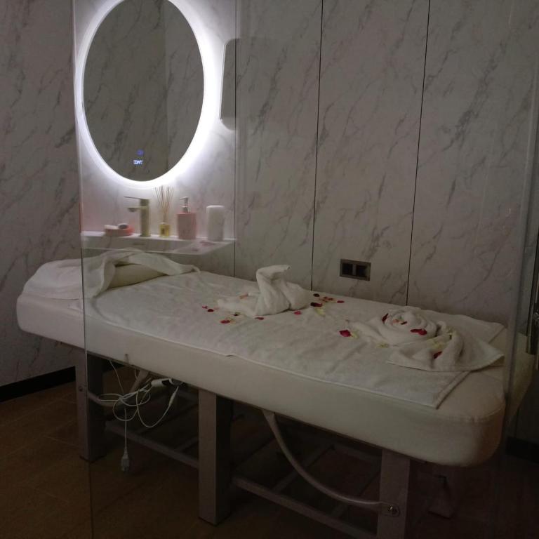 Lázně a/nebo wellness v ubytování Hôtel La Perla