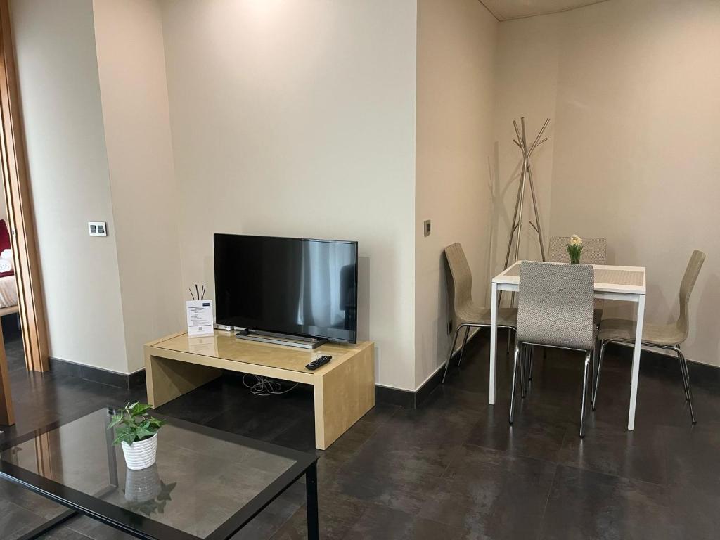 A television and/or entertainment centre at Cituspace Sandoval
