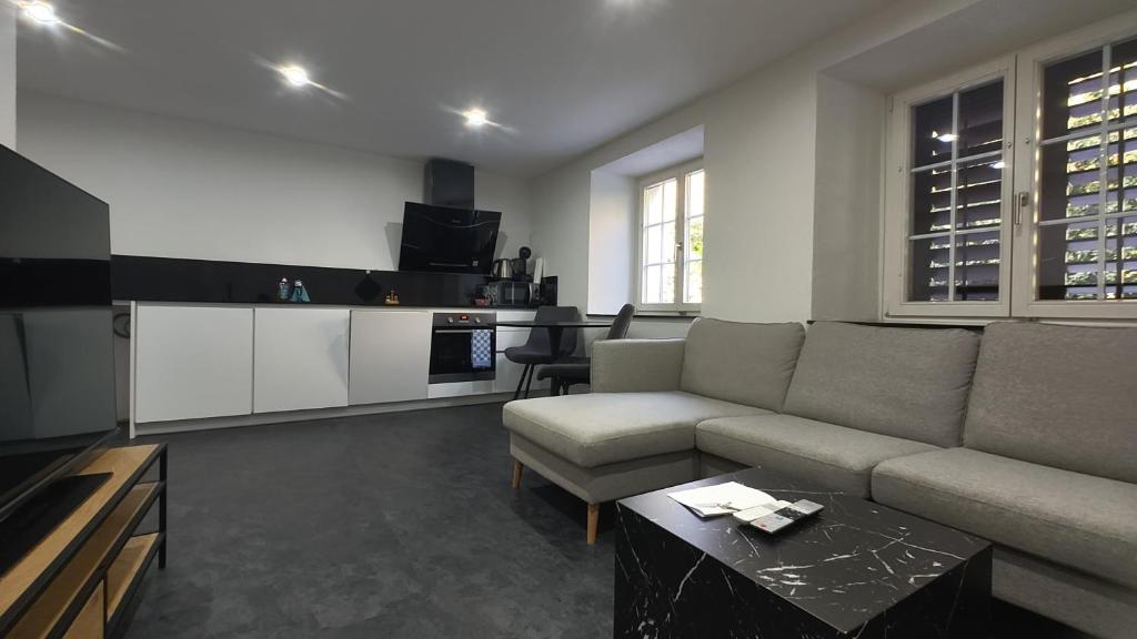 Kuchyň nebo kuchyňský kout v ubytování Stadthof Haus