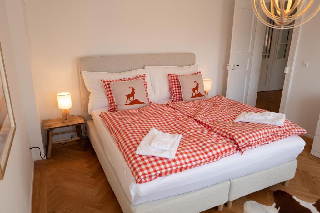 Postel nebo postele na pokoji v ubytování Chalet Suite