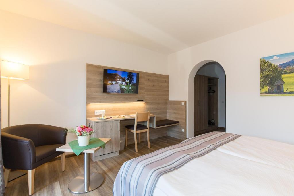 Postel nebo postele na pokoji v ubytování Gästehaus Funk
