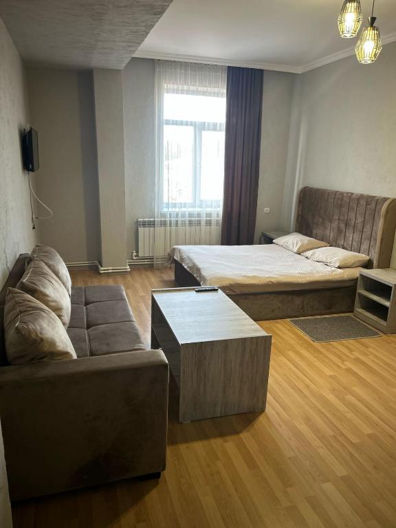 Postel nebo postele na pokoji v ubytování Car