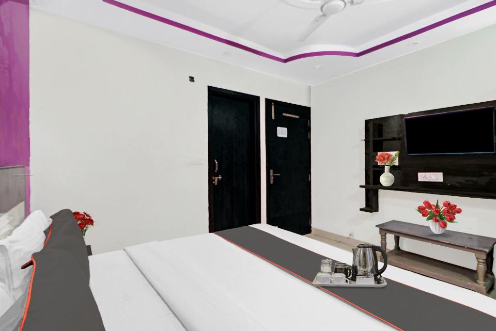 TV a/nebo společenská místnost v ubytování Super Hotel O Lotus