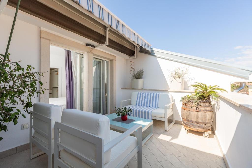 Balkon lub taras w obiekcie Apartment Heart of Poreč