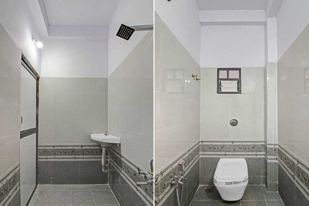 Koupelna v ubytování Hotel O Raj Hotel