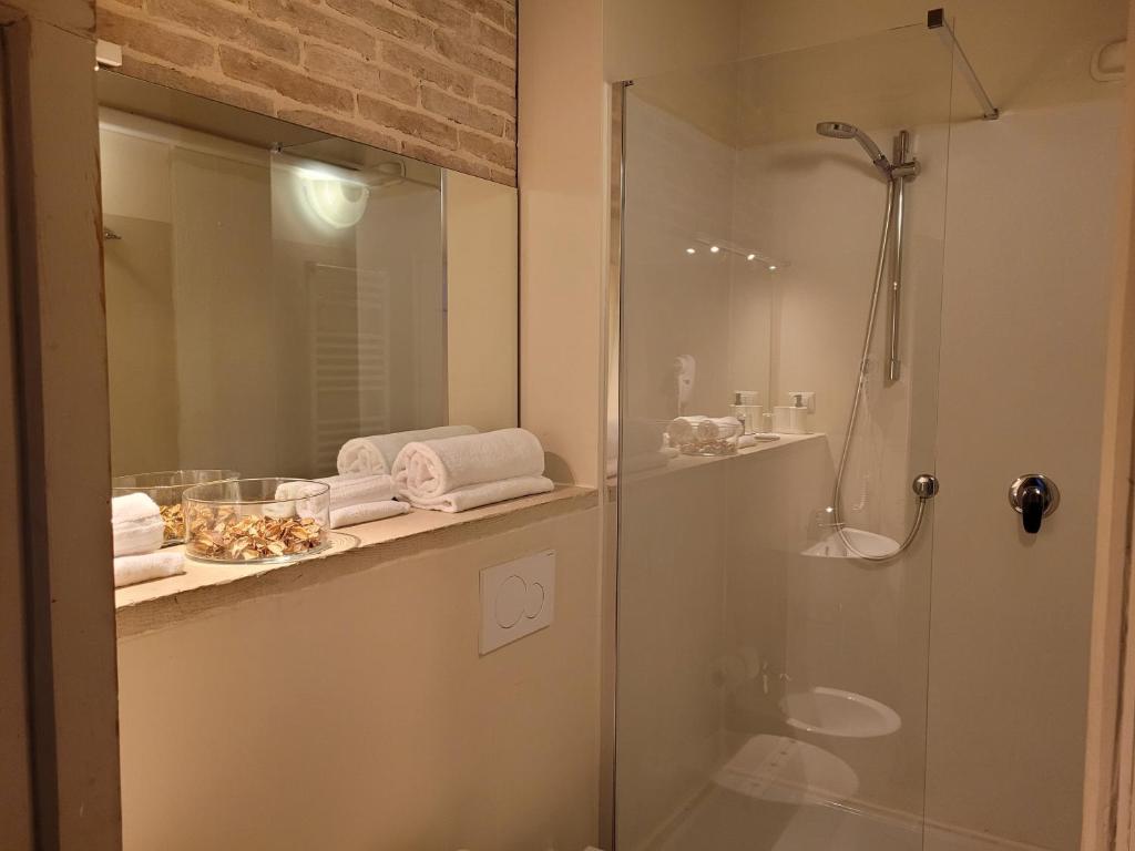 Koupelna v ubytování Relais Casetta56